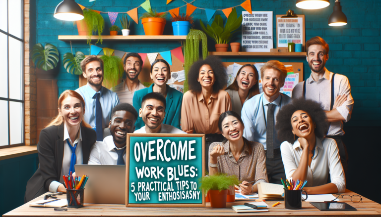 découvrez 5 conseils pratiques pour surmonter la déprime au travail et retrouver votre enthousiasme. transformez votre quotidien professionnel et boostez votre motivation grâce à des stratégies simples et efficaces.