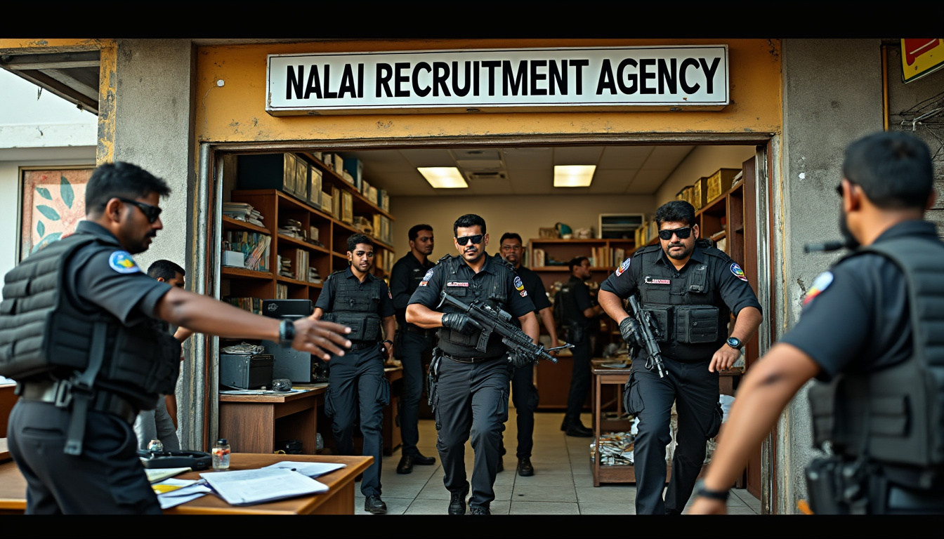 découvrez les détails des perquisitions récentes menées à melur, dans le district de madurai, sur des agences de recrutement illégales opérant à l'étranger. cette investigation vise à lutter contre les pratiques frauduleuses et à protéger les droits des travailleurs.